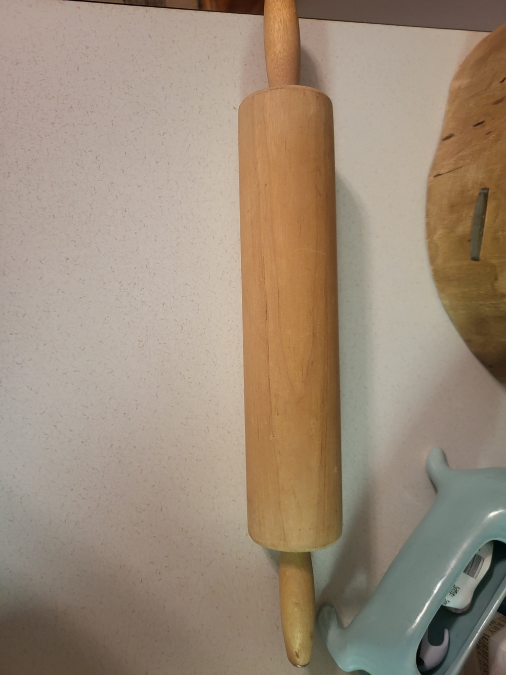 Vintage ROWOCO Wood Rolling Pin Made in Canada Farmhouse Kitchen Baking Tool